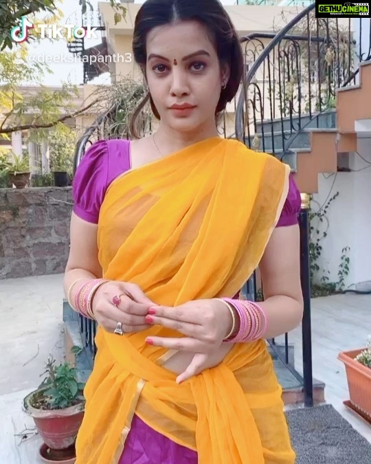 Diksha Panth Instagram - Rangasthalam😁 #tiktok #deekshapanth