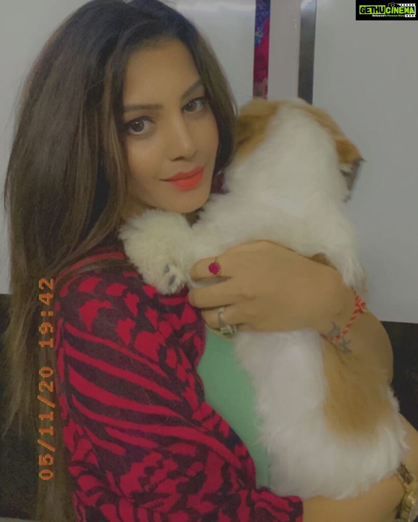 Diksha Panth Instagram - When I needed a hand, I found your paw 🐾 #love #peace #loyalty #berealbetrue #deekshapanth #qurantinelife
