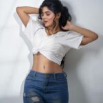 Divya Bharathi Instagram - Don’t your dare dim your light to make others feel comfortable🧿🤍 Shot by @frames_by_nithin Hair @mani_stylist_ Makeup @jiyamakeupartistry Asst @monish.ranganathan Retouch @poseidon11__ Studio @dskstudio22