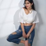 Divya Bharathi Instagram - Don’t your dare dim your light to make others feel comfortable🧿🤍 Shot by @frames_by_nithin Hair @mani_stylist_ Makeup @jiyamakeupartistry Asst @monish.ranganathan Retouch @poseidon11__ Studio @dskstudio22