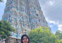 Divya Bharathi Instagram - Gratitude 🤍🙏🏻 Meenakshi Amman Temple Madurai