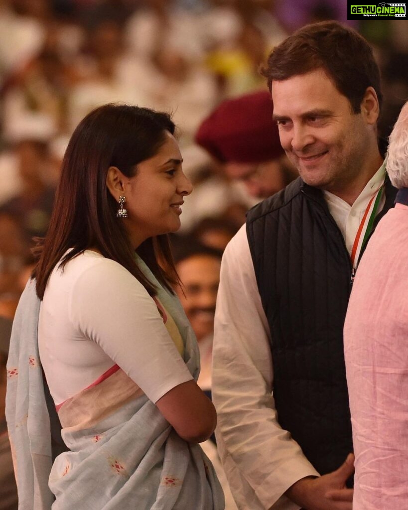 Divya Spandana Instagram - To the One who put the smile back on my face, who taught me to see the world with kind eyes in the most gentle way- Happy Happy Birthday @rahulgandhi 🤗🤗🌻🌻♥️♥️