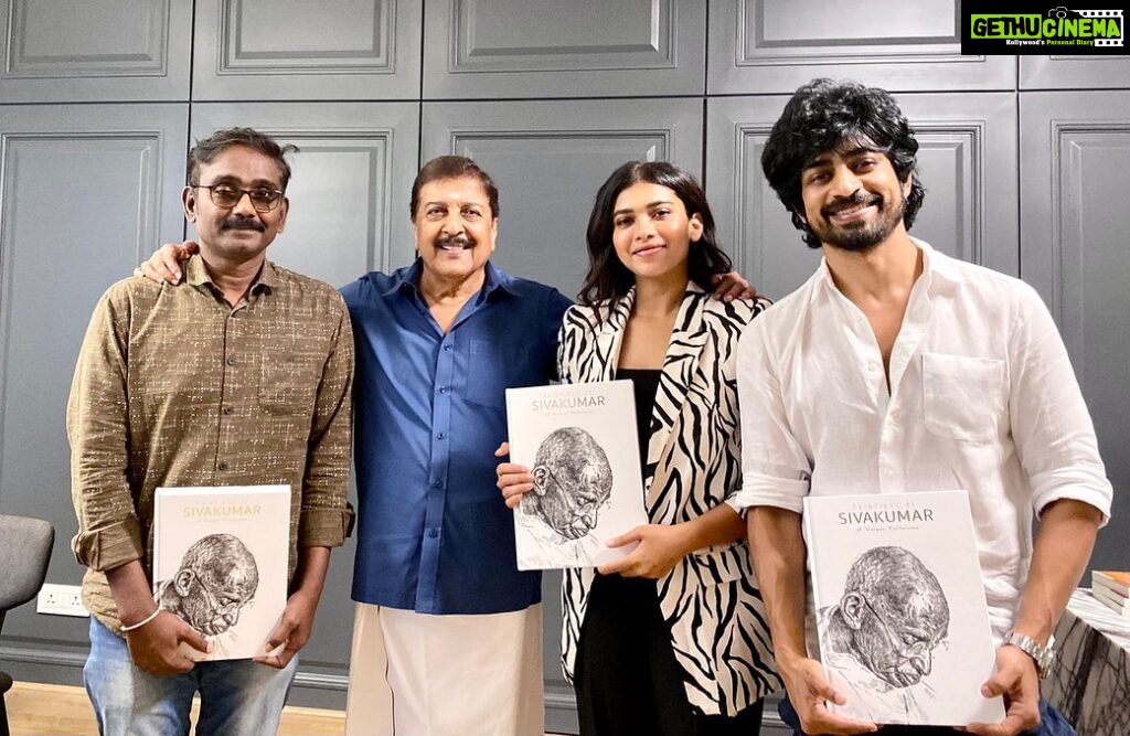 Dushara Vijayan Instagram - Cherishing the big moments and appreciations🤍 Sivakumar sir,I thankyou from the bottom of my heart for taking your time and letting us know how much you liked Aneethi,it means a lot to me and our team✨ Truly feeling blessed🤍 @imarjundas @urbanboyzstudios @dir_vasanthabalan