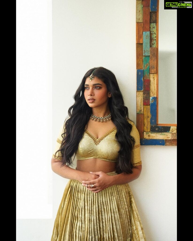 Dushara Vijayan Instagram - Shot by : @anitakamaraj Jewellery : @nacjewellers Outfit : @savinidii_official Hairstylist : @puii_c_ammy . . . #indianportraits #raw #lehenga #regal #instadaily #artist #ootd #indian #indianoutfit #indiaclicks #photo #photographer