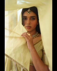 Dushara Vijayan Instagram - Shot by : @anitakamaraj Jewellery : @nacjewellers Outfit : @savinidii_official Hairstylist : @puii_c_ammy . . . #indianportraits #raw #lehenga #regal #instadaily #artist #ootd #indian #indianoutfit #indiaclicks #photo #photographer