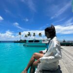 Eesha Rebba Instagram - Shades of blue🩵🌊🐬 📹by raju garu @sonarajp 🤙🏻 #maldives #dhigalimaldives #coastalin Dhigali Maldives