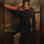 Eesha Rebba Instagram - 🖤🪩 Outfit:- @elibittonofficial Styled by: @shefalideora_ @sandhya__sabbavarapu Makeup and hair : @sheetal_makeupandhair Clicked by : @adnan.a.abbas #Siima #dubai