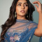 Eesha Rebba Instagram - Eyes hold conversation🦋. Styled by @officialanahita Outfit: @anushareddy.couture Pic: @csk_cliks Makeup: @venkateshparam Hair : @koduruamarnath