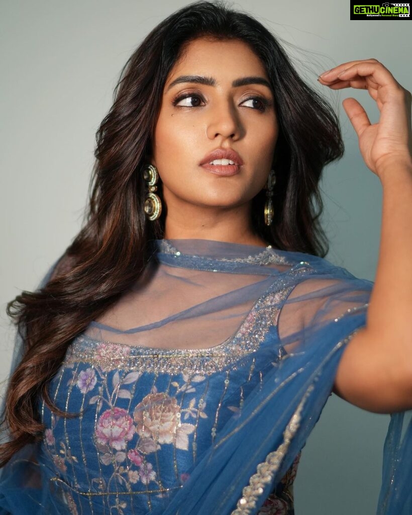 Eesha Rebba Instagram - Eyes hold conversation🦋. Styled by @officialanahita Outfit: @anushareddy.couture Pic: @csk_cliks Makeup: @venkateshparam Hair : @koduruamarnath