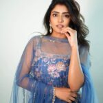 Eesha Rebba Instagram - Eyes hold conversation🦋. Styled by @officialanahita Outfit: @anushareddy.couture Pic: @csk_cliks Makeup: @venkateshparam Hair : @koduruamarnath