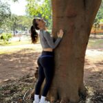 Elli AvrRam Instagram - Mommy look! I’m hugging trees in Africa too🥰❤️ #motherearth #nature #love #trees #forever #africa #godsgrace #thankyou #elliavrram #yourstruly Zimbabwe, Africa