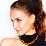 Elli AvrRam Instagram - She very much knew it all, but preferred observing from far.🐆 Outfit by : @clubllondon Jewellery by : @misho_designs Heels by : @publicdesire Styled by : @manekaharisinghani Makeup by @fab_beauty___ Hair by @arvindkumar_hair 📷 @tejasnerurkarr #hellohalloffameawards #hellomagazine #awards #elliavrram #yourstruly Mumbai, Maharashtra