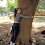 Elli AvrRam Instagram - Mommy look! I’m hugging trees in Africa too🥰❤️ #motherearth #nature #love #trees #forever #africa #godsgrace #thankyou #elliavrram #yourstruly Zimbabwe, Africa