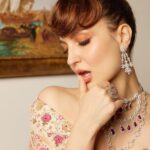 Elli AvrRam Instagram – She said, my advice is: Attempt the Impossible. So I did🌸✨

Magazine: @culturedwedding 
Managing Editor: @yadav_manjeet
Business Head: @divyanijain1925
Photographer: @nikhilshenoyphoto 
Stylist: @juhi.ali
Make-up & Hair: @mehrasilky
Outfit: @paulmiandharsh
Jewellery: @ghanshyamdaskotawala @ashishkotawala
Ring: @shagnaofficial
Location: @the.venya
Co-ordinated by: @nadiiaamalik

#elliavrram #yourstruly