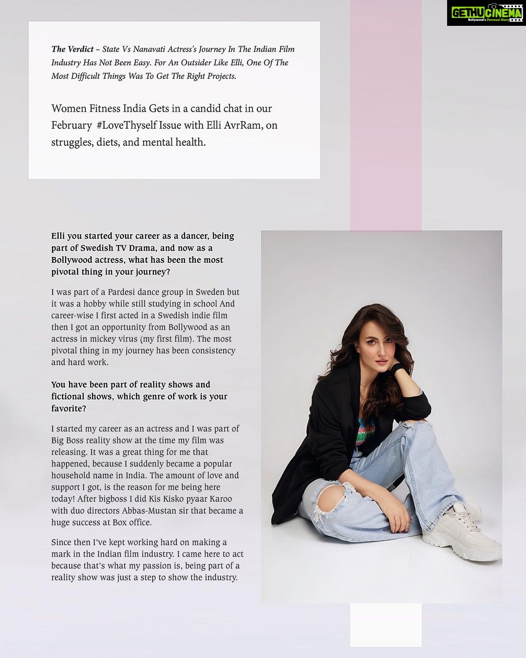 Elli AvrRam Instagram - My latest interview with @womenfitnessorg ππ»ππ§Ώπ¬β¨ Photographer: @nikhilshenoyphoto Assistant: @sagarpatilgd Styled by: @iam.aroon Make-up: @ankitamanwanimakeupandhair Hair: @hairbyradhika Studio: @outtasync_production Artist Reputation Management: @Communiquefilmpr Co-ordinated by: @nadiiaamalik #gratitude #myjourney #acting #dancing #hardwork #dreams #elliavrram #yourstruly India