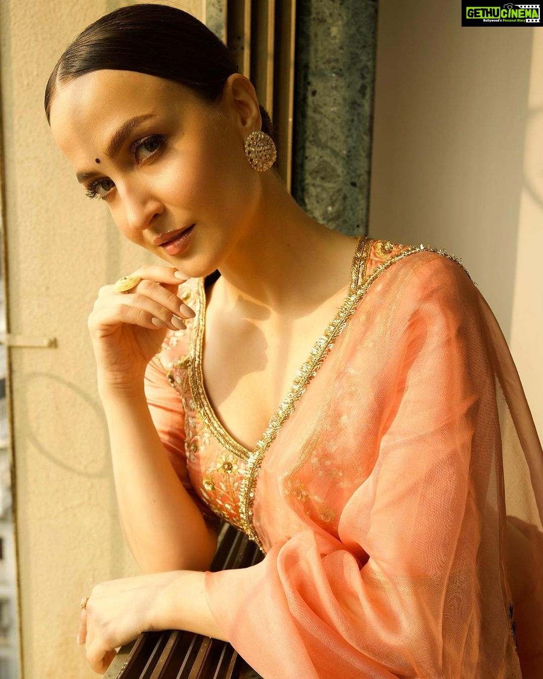 Elli AvrRam Instagram - Be timeless🤍 Saree - @raw_mango Earrings by - @avior.jewels rings by - @kharikajai Styled by- @juhi.ali Photographer - @nikhilshenoyphoto Makeup & Hair by - @jyotii.90 @thakuramit190 #ElliAvrRam #yourstruly