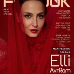 Elli AvrRam Instagram - Your Lady in Red with a new touch✨ New Year’s special edition of @fablookmagazine ✨ Wearing @borahoneys luxury Indian couture. Editor & Founder @milliarora7777 @ankkit.chadha2222 Styled by @milliarora7777 Outfit designer @borahoneys Photographer @nikhilshenoyphoto Mua @omkarvardam Hair @swapnil_makeupnhair Coordinated by @nadiiaamalik