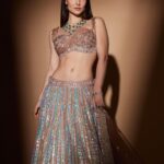 Elli AvrRam Instagram - If a Mermaid was ever found in the Desert 🧜🏻‍♀️🌪️✨ @fablookmagazine Cover girl. Wearing @121coutureofficial the luxury Indian couture and exclusive diamond jewels from @jawahriiofficial Editor & Founder @milliarora7777 @ankkit.chadha2222 Styled by @milliarora7777 Outfit designer @121coutureofficial Shot by @nikhilshenoyphoto Mua @omkarvardam Hair @Swapnil_makeupnhair Coordinated by @nadiiaamalik