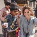 Elli AvrRam Instagram - These children from Rishikesh have a special place in my heart❤️ Little Sanju had remembered everyone’s dialogue, and action, that he charmed us all! So talented and adorable❤️ I miss them the most! Catch Goodbye on @netflix_in . #goodbye #daisybhalla #bollywood #rishikesh #children #india #love #elliavrram #yourstruly
