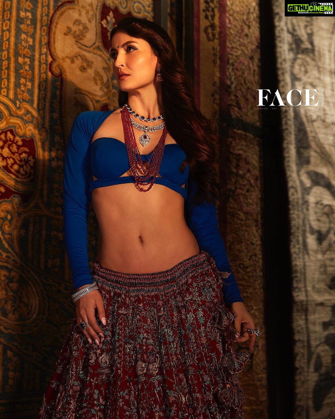 Elli AvrRam Instagram - “I think fashion cannot be what we have normalised; What we feel is nice or not, this is how one should look, or a gown should look, or a certain look should be! I think fashion is when you constantly create something new which then is interpreted in so many different ways.” — @elliavrram Hit the link in bio, November’22 issue to read the full story. Produced By: @facemag.in Publisher: @harshithundet @kanchanshrivastava06 Creative Director: @farrahkader Editor In Chief: @nehasachar Photographed by: @vievekdesai Stylist: @sameerkatariya92 Makeup Artist: @kanika_arrora Asst. Makeup Artist: @mua_mitanshidabi & @fatema_m92 Digitech: @greesha_desai Fashion Assistant: @aditi.abhijit Video shot by: @rangpictures Video edited by: @thakkar_miten Location: @obeetee Artist PR Agency: @communiquefilmpr On Elli Lehenga: @plumtin_motif @amigos.rizwan Top: @eshaamiinlabel1 Jewellery: @nwshamsettjewellers www.facemagazine.in #FaceMagazine #ElliAvrRam #Magazine #EthnicWear #Bollywood #Actress #Inspiration #Fashion