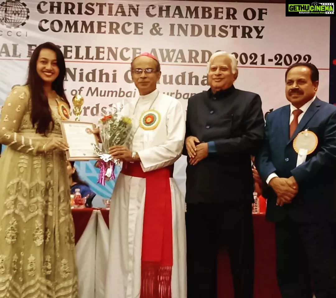 Ester Noronha Instagram - The pictures are blurred... so is my mind... in a beautiful way... Still trying to process last night's beautiful event and the honor conferred upon me by my humble, loving, inspiring and ever so encouraging Christian community at the 24th Annual General Meeting of the CHRISTIAN CHAMBER OF COMMERCE AND INDUSTRY - ANNUAL EXCELLENCE AWARDS 2021-2022 in Mumbai. I have been excitedly yet patiently waiting to share this joy with you all. Better, professional pictures will be shared soon! Thank you all for your constant love, prayers, blessings, best wishes and support in every way. TRULY DEEPLY GRATEFUL ❤ #aboutlastnight #award #excellenceaward #christian #ccci #catholic #romancatholic #allindia #honor #appreciation #love #support #prayers #blessings #bestwishes #inspiration #strength #encouragement #mycommunity #meansalot #truly #deeply #grateful #humbled #speechless #thankyouJesus #thankyouGod #Godbless #muchlove Mumbai, Maharashtra