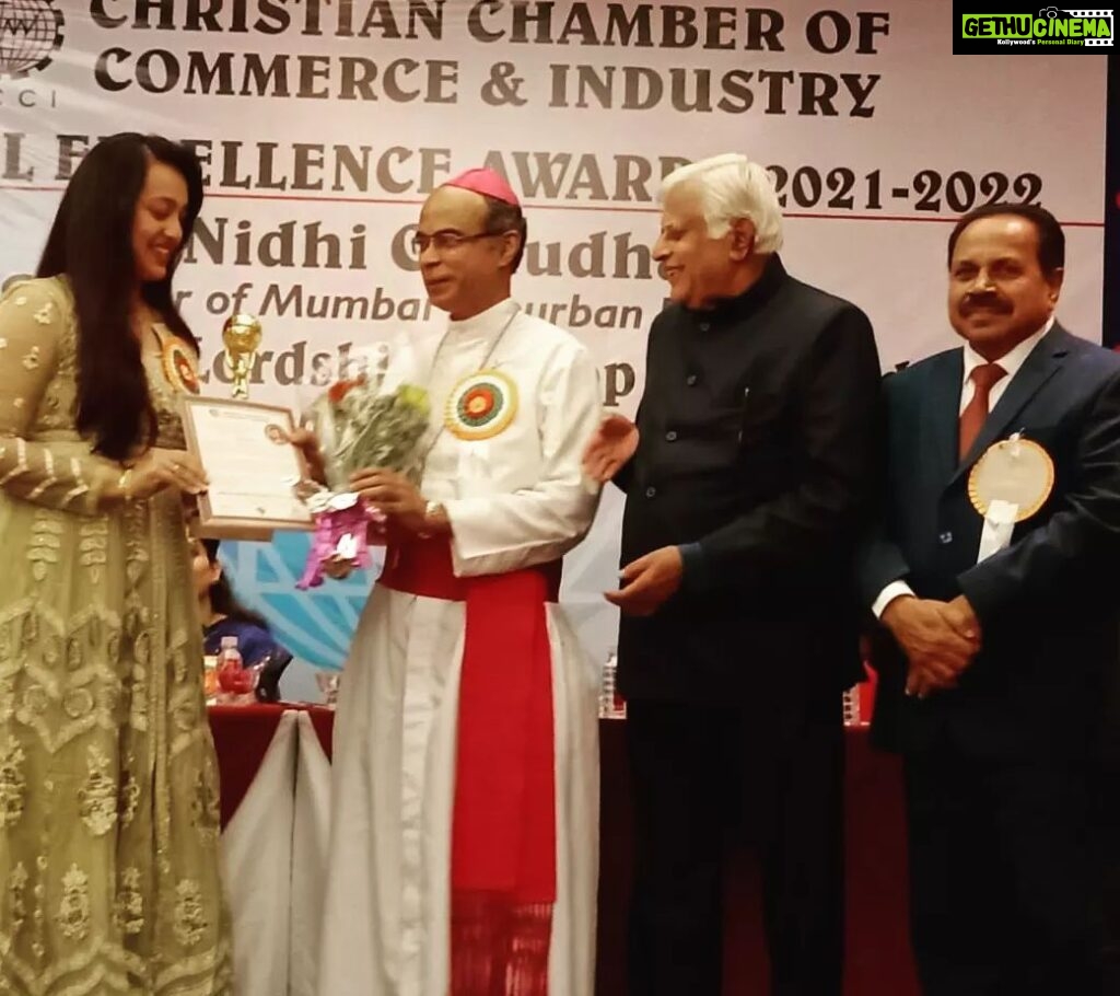Ester Noronha Instagram - The pictures are blurred... so is my mind... in a beautiful way... Still trying to process last night's beautiful event and the honor conferred upon me by my humble, loving, inspiring and ever so encouraging Christian community at the 24th Annual General Meeting of the CHRISTIAN CHAMBER OF COMMERCE AND INDUSTRY - ANNUAL EXCELLENCE AWARDS 2021-2022 in Mumbai. I have been excitedly yet patiently waiting to share this joy with you all. Better, professional pictures will be shared soon! Thank you all for your constant love, prayers, blessings, best wishes and support in every way. TRULY DEEPLY GRATEFUL ❤ #aboutlastnight #award #excellenceaward #christian #ccci #catholic #romancatholic #allindia #honor #appreciation #love #support #prayers #blessings #bestwishes #inspiration #strength #encouragement #mycommunity #meansalot #truly #deeply #grateful #humbled #speechless #thankyouJesus #thankyouGod #Godbless #muchlove Mumbai, Maharashtra