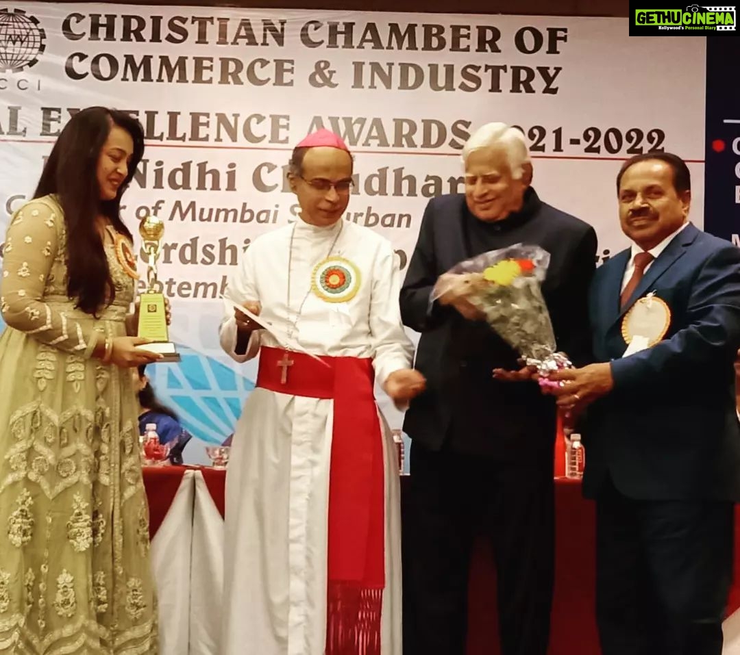 Ester Noronha Instagram - The pictures are blurred... so is my mind... in a beautiful way... Still trying to process last night's beautiful event and the honor conferred upon me by my humble, loving, inspiring and ever so encouraging Christian community at the 24th Annual General Meeting of the CHRISTIAN CHAMBER OF COMMERCE AND INDUSTRY - ANNUAL EXCELLENCE AWARDS 2021-2022 in Mumbai. I have been excitedly yet patiently waiting to share this joy with you all. Better, professional pictures will be shared soon! Thank you all for your constant love, prayers, blessings, best wishes and support in every way. TRULY DEEPLY GRATEFUL ❤ #aboutlastnight #award #excellenceaward #christian #ccci #catholic #romancatholic #allindia #honor #appreciation #love #support #prayers #blessings #bestwishes #inspiration #strength #encouragement #mycommunity #meansalot #truly #deeply #grateful #humbled #speechless #thankyouJesus #thankyouGod #Godbless #muchlove Mumbai, Maharashtra