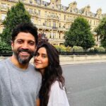 Farhan Akhtar Instagram - All we need is you & I an empty street a clear blue sky a gentle breeze some swaying trees hands held together conversation forever That’s all we need That’s all we need @shibaniakhtar ♥️