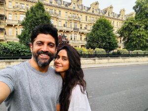 Farhan Akhtar Instagram - All we need 
is you & I
an empty street 
a clear blue sky 
a gentle breeze 
some swaying trees 
hands held together 
conversation forever 
That’s all we need 
That’s all we need 

@shibaniakhtar ♥️
