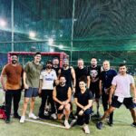 Farhan Akhtar Instagram - The Turf Clubbers. 🏏 Cricket definitely ain’t like riding a bicycle 😂 but always fun when playing with a bunch of good spirited and hysterically competitive friends.