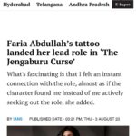 Faria Abdullah Instagram - Who knew?! #4Daystogo #TheJengaburuCurse on @sonylivindia