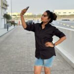 Farina Azad Instagram - Messy bun, long shirt shorts and some swag.