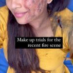 Farina Azad Instagram - Thank you for so many responses for the recent fire scenes ! After so many trial make overs, we fixed the final one so that no one gets visually offended too. Couldn’t eat , couldn’t lay the other side for the whole day Finally so many appreciations ! Worth the pain ! Thanks team !