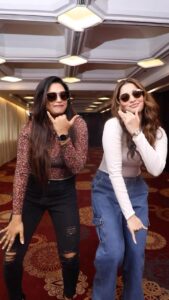 Farina Azad Instagram - Cant wait to witness JAILER Tomo with the team them self ♥️ And thanks for bearing my so called dance and doing a reel with me darling @tamannaahspeaks #Jailer @sunpictures @rajinikanth @nelsondilipkumar @anirudhofficial @tamannaahspeaks @shilparao @alwaysjani Location: Crowne Plaza, Adyar, Chennai. #CreateTogether @mediamasons @luxeentin Crown Plaza Adyar