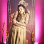 Farina Azad Instagram - Very happy to be the red carpet host of CINEMA VIKATAN AWARDS Thank you @cinemavikatan Outfit @sameenasofficial Picture @poovarasanphotography
