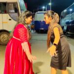 Farina Azad Instagram – Shooting fun time coustume @srisaicollections9 @farina_azad_official