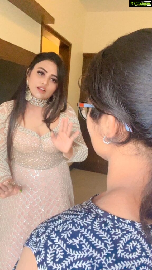Farina Azad Instagram - Scene recreated from Beast @adaavadi_ansar as thalapathy Me as @hegdepooja Outfit @mokshaa_chennai Mua @najilasyed_mua