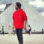 G. V. Prakash Kumar Instagram - It feels good to be lost in the right direction ✨💫🔥🌙 #paris #france #yeezy #balenciaga Louvre Museum Paris France