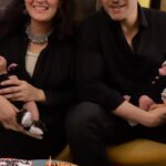 Gautam Rode Instagram - Coz I can’t help falling in love with you two! 🖤🤍 A small celebration as my little ones turned 1 month old ! #one #month #old #babies #birthday #twins #postpartum #newmom #timeflies