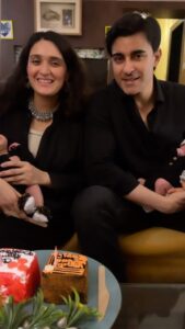 Gautam Rode Instagram - Coz I can’t help falling in love with you two! 🖤🤍

A small celebration as my little ones turned 1 month old ! 

#one #month #old #babies #birthday #twins #postpartum #newmom #timeflies