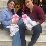 Gautam Rode Instagram - Double the love, double the blessings on our babies’ first visit to the ISKCON Temple. 🙏❤️ #TwinningInFaith"