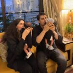 Gautam Rode Instagram - Happy 1 month birthday my babies! 🖤🖤 Mumma and Daddy Love you so so much! 🧿🧿 #blackbeauty #twins #firstmonth #birthday #party #twinning #winning #momlife #rodelife #love #family #babies Mumbai, Maharashtra
