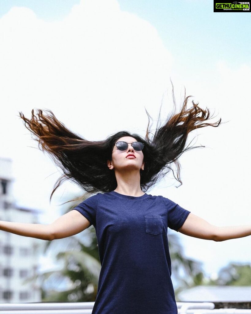 Gayathri Suresh Instagram - I have been Looking Up for quiet sometime now and it feels good💕✨ PC : @i_abs_ ✨