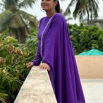 Gayathri Yuvraaj Instagram - 💜💜💜 Outfit @_fabern