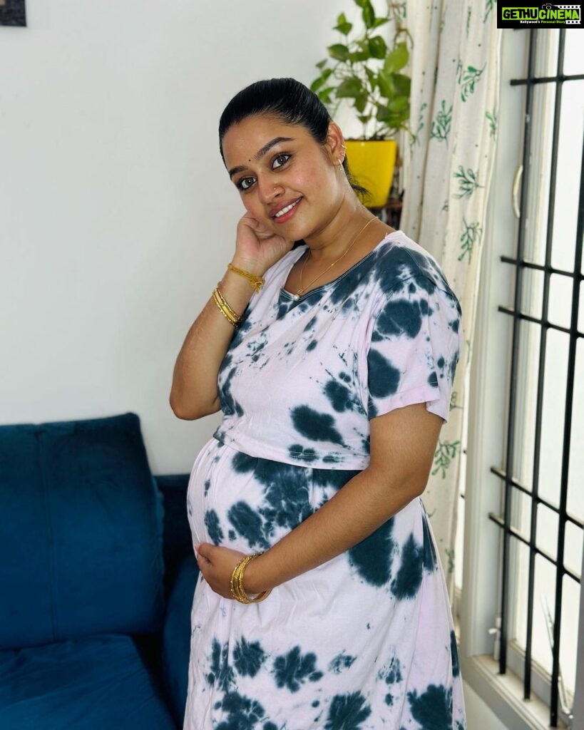 Gayathri Yuvraaj Instagram - Pregnancy is not just about growing a baby, but also about growing as a woman and a mother.” 🫄💕💕 Maternity were @preethi.shapewear.in Thank you 😊