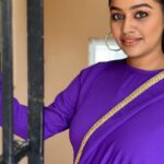 Gayathri Yuvraaj Instagram - என் பாதையில் இன்று உன் காலடி 💜💜 👗 @_fabern 📸 @yuvi_smart 🦋 @joshapp.tamil @officialjoshapp #joshmeinaaja
