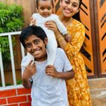 Gayathri Yuvraaj Instagram - With my magan 💕marumagan 😍😍 #tarunyuvaraj #paarthivRajamani ❤️❤️