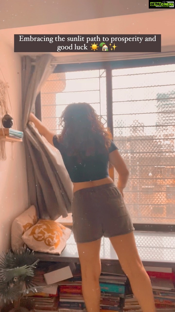 Geetika Mehandru Instagram - 🌞 Embracing the Sunlit Path to Prosperity and Good Luck 🍀✨ In a world that's constantly moving, it's essential to take a moment to bask in the beauty that surrounds us. The warm embrace of sunlight pouring into our homes is a reminder of the endless possibilities that await us. Just as the rays of the sun dance through every corner, so too can prosperity and good luck find their way into our lives, illuminating even the darkest corners of our journey. As we throw open our windows to invite the morning sun, we're also inviting positive energies to infuse our spaces and our souls. The brilliance of each sunbeam carries with it the promise of new beginnings, of growth, and of the potential that lies within us. Let this radiant light be a beacon guiding us towards success, happiness, and fulfillment. This reel captures not just the physical beauty of sunlight streaming into our abode, but also the metaphoric light it represents. It's a celebration of the cosmic connection between the natural world and our aspirations. With the #SunshineAndBlessings we've been given, let's harness the energy to manifest the best that life has to offer. So, here's to the dawn of a new day, to the warmth that lights up our lives, and to the journey of stepping onto the sunlit path of prosperity and good luck. May our endeavors be as bright as the sun itself, and may our lives be forever graced with the touch of abundant vibes. ✨🌈🌱 @geetikamehandru #embracethelights #positivevibesonly #newbeginningsahead #gratitudeeveryday #sunshineandblessing #abundantvibes #reelitfeelit #reelkarofeelkaro #sunlight Mumbai - मुंबई