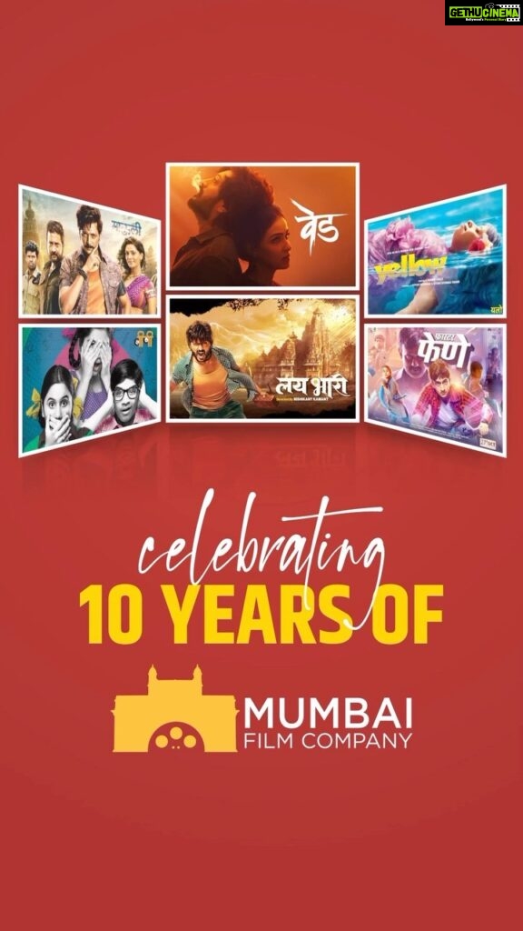 Genelia D'Souza Instagram - 10 years of @mumbaifilmcompany - what a wonderful journey this has been- 6 films - got the opportunity to collaborate with the bestest talent. Thank you to our audience for showering us with their blessings and love. तुमचा आशिर्वाद सदैव आम्हावर राहू द्या.
