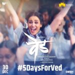 Genelia D’Souza Instagram – The wait for #Ved ends in 5 days! 

#5DaysForVed #Ved30Dec